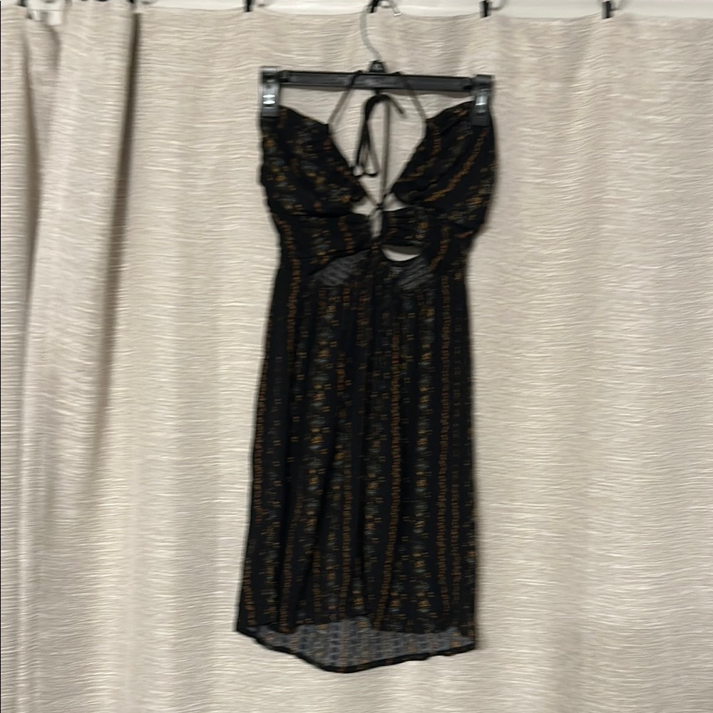 Trendy Black and Gold Women's Dress